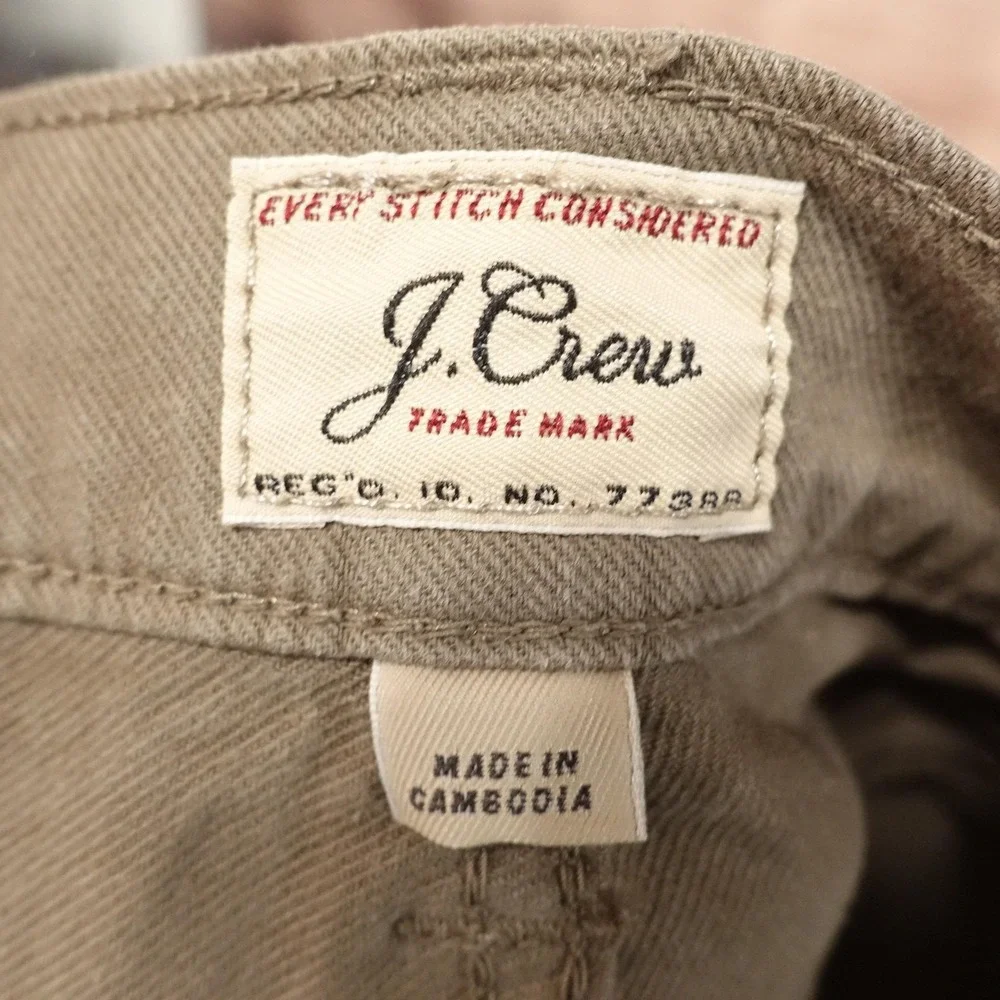 J Crew 484 Jeans Mens 32x30 Brown Slim Fit Tapered Stretch Denim Pants Casual